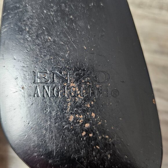 Enzo Angiolini Women's Textured Block Heel Mary Jane Black Pump Dress Shoe - Picture 13 of 14